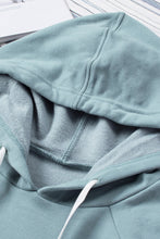 Load image into Gallery viewer, Blue Kangaroo Pocket Oversized Hoodie with Slits | Tops/Sweatshirts & Hoodies