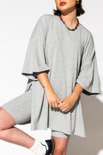 Load image into Gallery viewer, Gray Tunic Top & Slimming Shorts Set
