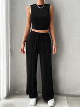 Load image into Gallery viewer, Activewear Set | Mock Neck Top and Drawstring Pants Set