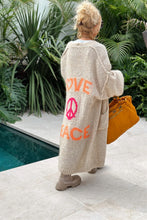Load image into Gallery viewer, Peace & Love Colorful Cardigan- On Sale