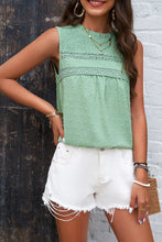 Load image into Gallery viewer, Womens Tank Top | Swiss Dot Round Neck Tank | top