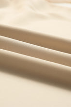 Load image into Gallery viewer, Beige Leopard Mesh Bubble Sleeve Split Neck Blouse | Tops/Blouses & Shirts