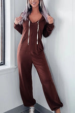 Load image into Gallery viewer, Drawstring Jumpsuit | Full Size Long Sleeve Jumpsuit