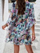 Load image into Gallery viewer, Mini Dress | Ruffled Printed Mini Dress