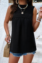 Load image into Gallery viewer, Womens Tank Top | Swiss Dot Round Neck Tank | top