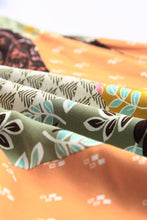 Load image into Gallery viewer, Green Square Neck Mixed Print Blouse | Tops/Blouses & Shirts