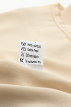 Load image into Gallery viewer, Beige Leopard Mesh Bubble Sleeve Split Neck Blouse | Tops/Blouses & Shirts