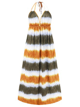 Load image into Gallery viewer, Womens Tie-Dye Dress | Tie-Dye Halter Neck Sleeveless Dress | Dresses/Maxi Dresses