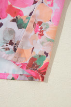 Load image into Gallery viewer, Floral Print Blouse | Ruffled Stitch Buttoned Top