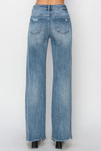 Load image into Gallery viewer, RISEN Wide Leg Jeans | High Waist Distressed Blue Jeans