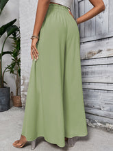 Load image into Gallery viewer, Wide Leg Pants | Tied High Waist Wide Leg Pants