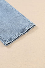 Load image into Gallery viewer, Sky Blue Light Wash Frayed Slim Fit High Waist Jeans | Bottoms/Jeans