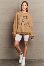Load image into Gallery viewer, ROCK & LOVE Sweatshirt | Graphic Round Neck Sweatshirt