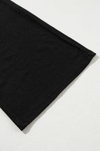 Load image into Gallery viewer, Wide Leg Pants Set | Black Solid Color T Shirt 2 Piece Set