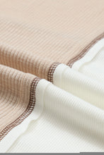 Load image into Gallery viewer, Multicolor Hoodie | Colorblock Seamed Ribbed Henley