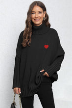 Load image into Gallery viewer, Turtle Neck Long Sleeve Ribbed Sweater