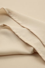 Load image into Gallery viewer, Beige Leopard Mesh Bubble Sleeve Split Neck Blouse | Tops/Blouses & Shirts