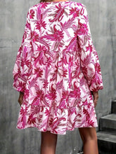 Load image into Gallery viewer, Floral Print Dress | V-Neck Balloon Sleeve Dress