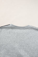 Load image into Gallery viewer, Light Grey Solid Color Side Striped Sweatshirt Active Set