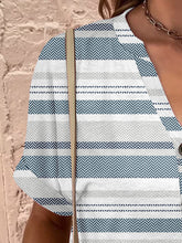 Load image into Gallery viewer, Short Sleeve Blouse | Full Size Printed Notched Top