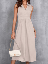 Load image into Gallery viewer, Midi Dress | Ruched Sleeveless Dress