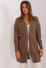 Load image into Gallery viewer, Tie Belt Long Cardigan Sweater