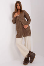 Load image into Gallery viewer, Tie Belt Long Cardigan Sweater