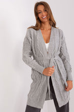 Load image into Gallery viewer, Tie Belt Long Cardigan Sweater