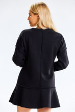 Load image into Gallery viewer, Wide Ruffle Thick Sweatshirt Day Dress