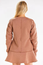 Load image into Gallery viewer, Wide Ruffle Thick Sweatshirt Day Dress