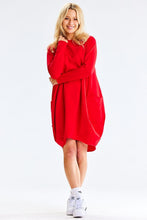 Load image into Gallery viewer, Sweatshirt Midi Dress | Loose Cut Long Sleeves