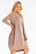 Load image into Gallery viewer, Sweatshirt Midi Dress | Loose Cut Long Sleeves
