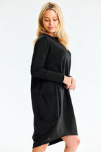 Load image into Gallery viewer, Sweatshirt Midi Dress | Loose Cut Long Sleeves