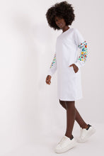 Load image into Gallery viewer, Sweater Dress | Embroidered Long Sleeves