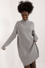 Load image into Gallery viewer, Turtle Neck Knit Midi Dress