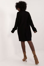 Load image into Gallery viewer, Turtleneck Casual Gray Sweater Dress