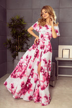 Load image into Gallery viewer, Off Shoulder Floral Maxi Dress