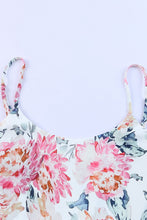 Load image into Gallery viewer, White Floral Spaghetti Straps Wide Leg Jumpsuit | Bottoms/Jumpsuits & Rompers