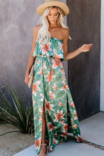 Load image into Gallery viewer, Womens Dress | Slit Tropical Sleeveless Tube Dress | Dresses/Maxi Dresses