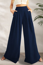 Load image into Gallery viewer, Womens Wide Leg Pants | Pocketed High Waist Wide Leg Pants | pants