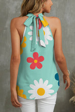 Load image into Gallery viewer, Womens Tank Top | Flower Grecian Neck Tank | Tops/Blouses & Shirts