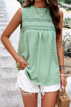 Load image into Gallery viewer, Womens Tank Top | Swiss Dot Round Neck Tank | top