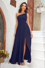 Load image into Gallery viewer, Formal Gown | One-Shoulder Split Maxi Dress