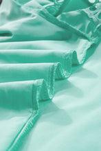 Load image into Gallery viewer, Ruffled Sleeve Top | Eyelet Round Neck Cap Sleeve Blouse