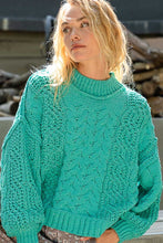 Load image into Gallery viewer, Cable Knit Sweater | Mock Neck