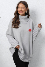 Load image into Gallery viewer, Turtle Neck Long Sleeve Ribbed Sweater