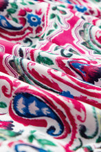 Load image into Gallery viewer, Pink Bohemian Print Tie Neck Ruffle Hem Short Dress | Dresses/Mini Dresses