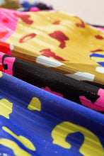 Load image into Gallery viewer, Rose Leopard Flutter Sleeve V Neck Crinkled Blouse | Tops/Blouses & Shirts