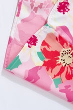 Load image into Gallery viewer, Pink Shirred Cuffs 3/4 Sleeve Floral Blouse | Tops/Blouses & Shirts