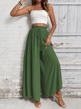 Load image into Gallery viewer, Wide Leg Pants | Tied High Waist Wide Leg Pants